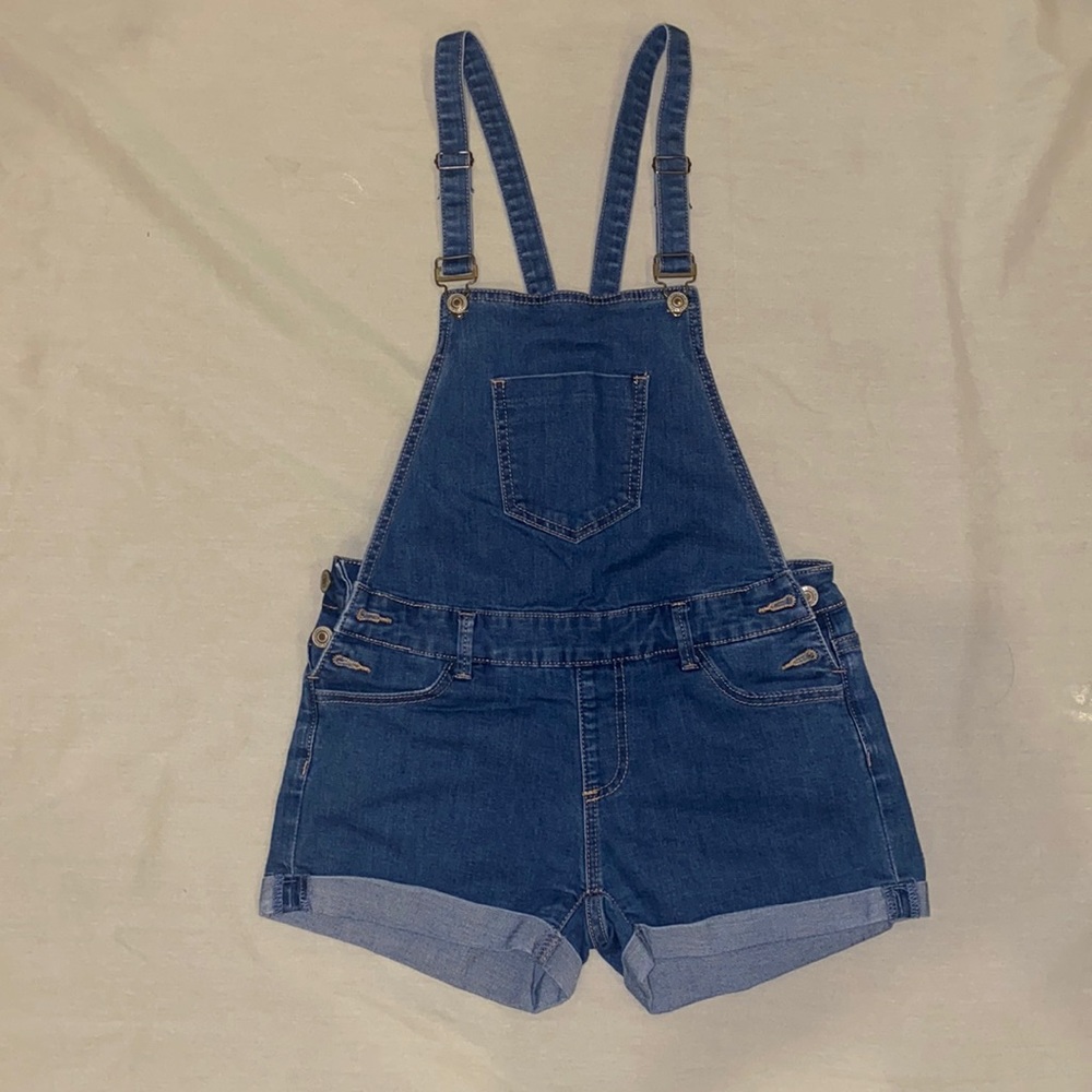 Fashion Nova I & M Jeans Denim Short Overalls